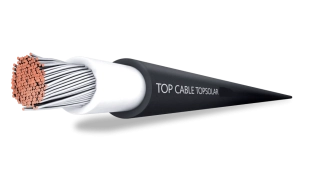 Pryžový solární kabel H1Z2Z2-K Topsolar® černá 1X6, 100m